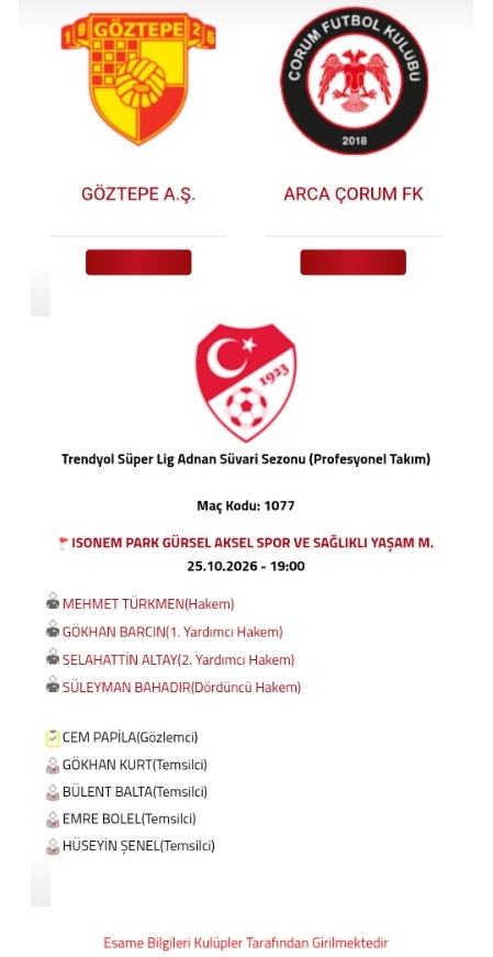 goztepe-arca-corum-fk-macinin-hakem-kadrosu